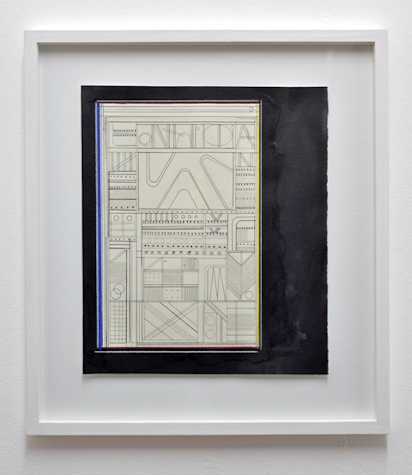framed geometrical drawing