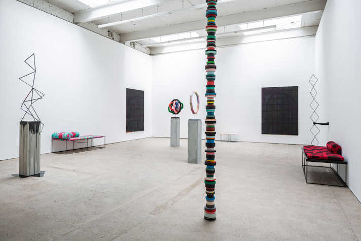 Installation View, sculptural pieces