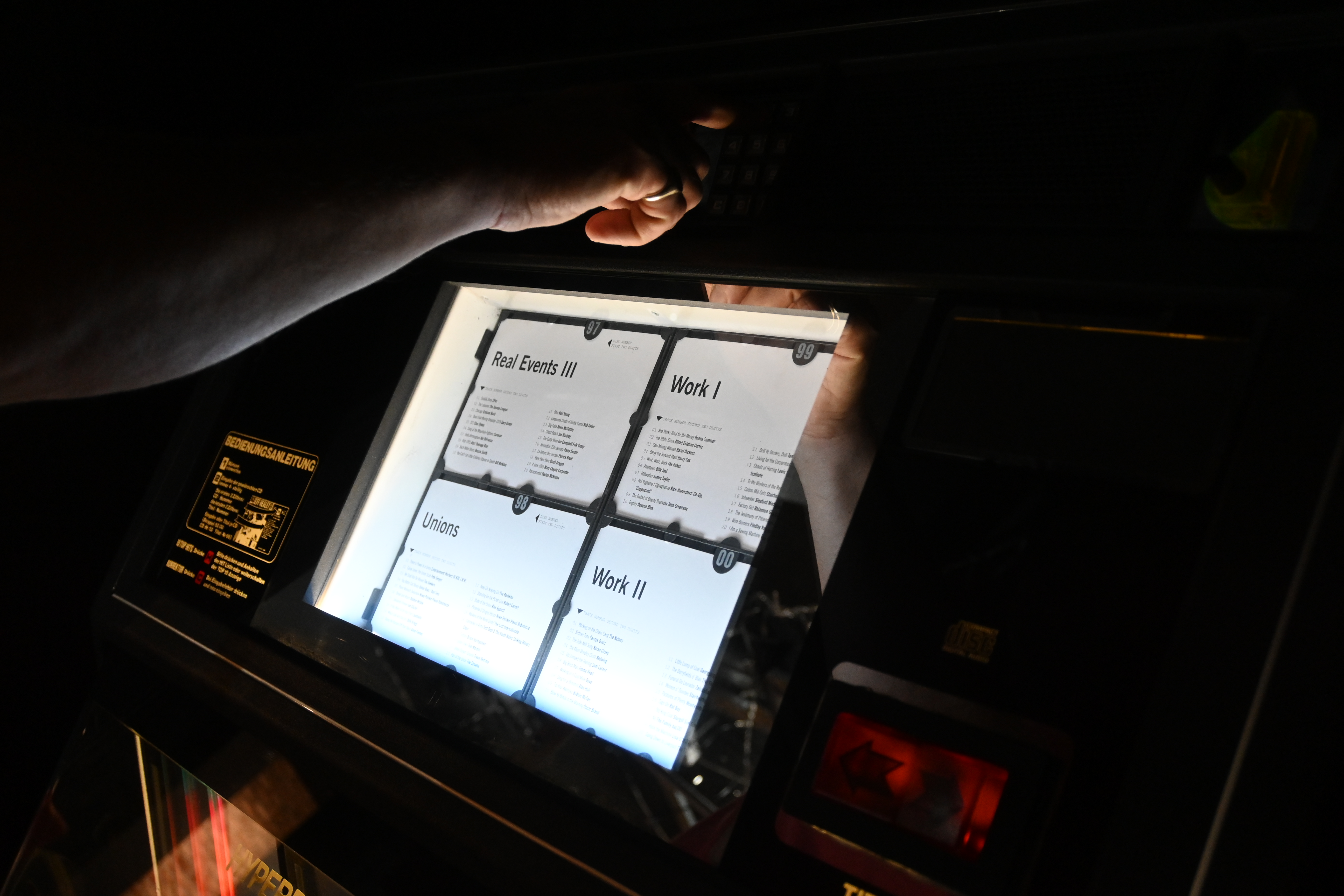 A Jukebox of People Trying to Change the World, an ongoing archive started in 2003. Ruth Ewan