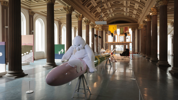 image of Cosima von Bonin's installation at GoMA 