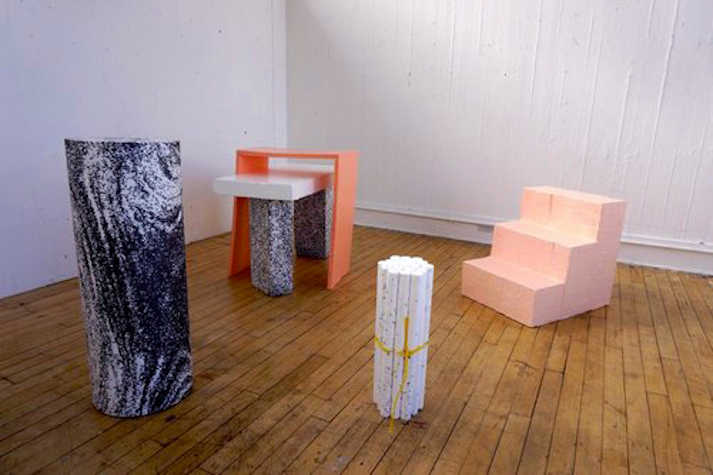 Gallery installation, sculptures Peel Eezy