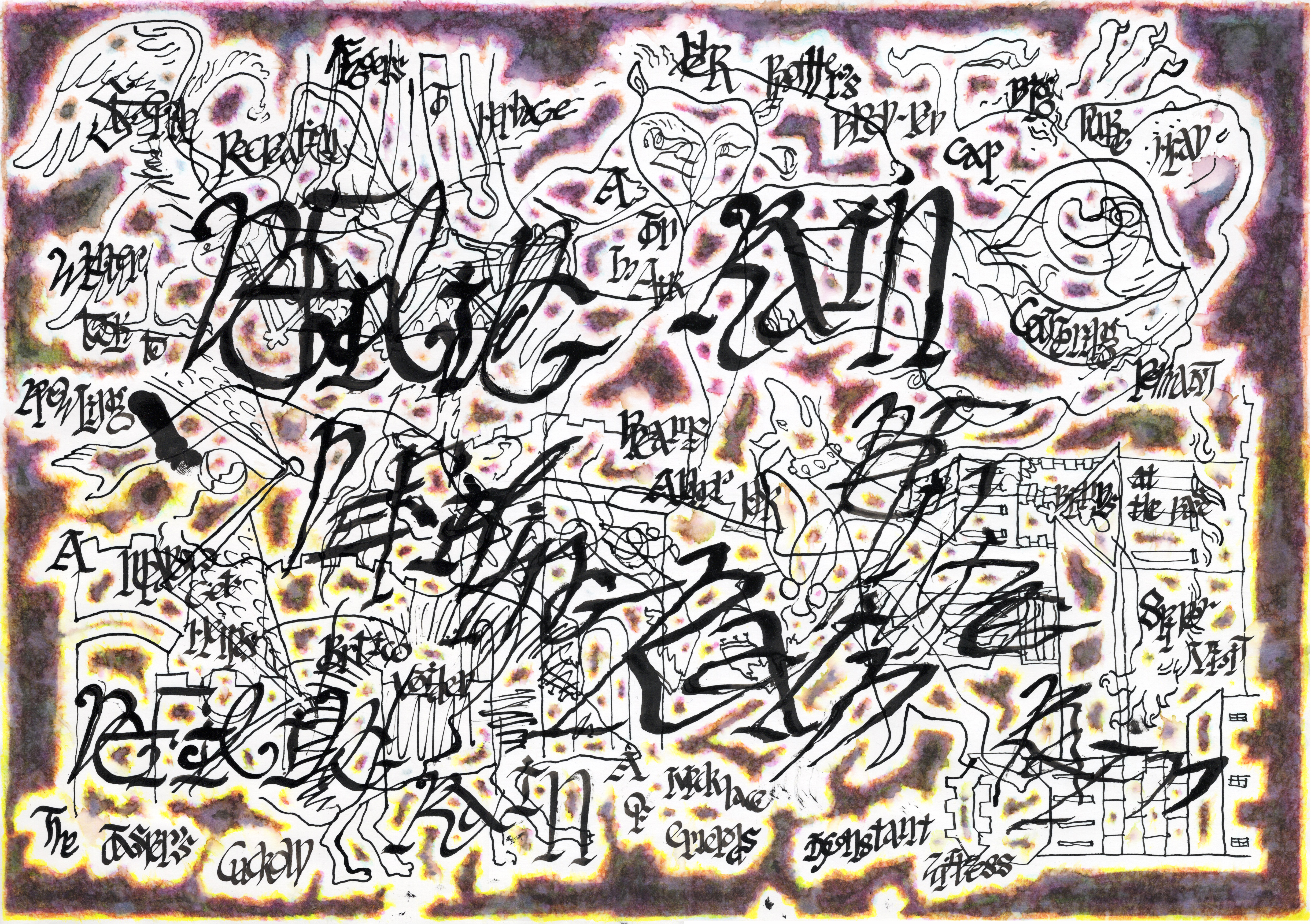 'Defiling Rain', 2026. Courtesy Of Jamie Crewe And The University Of Edinburgh Art Collection