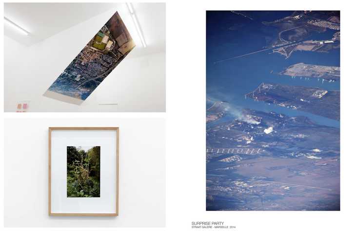 A grid of three images photographs